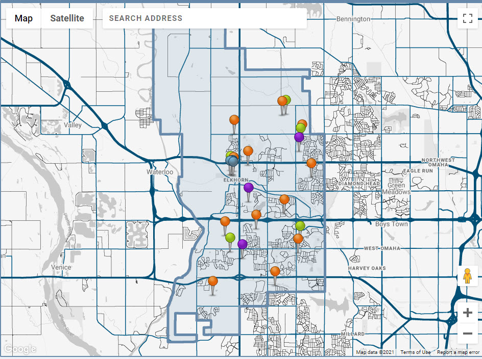 Elkhorn school district boundary map